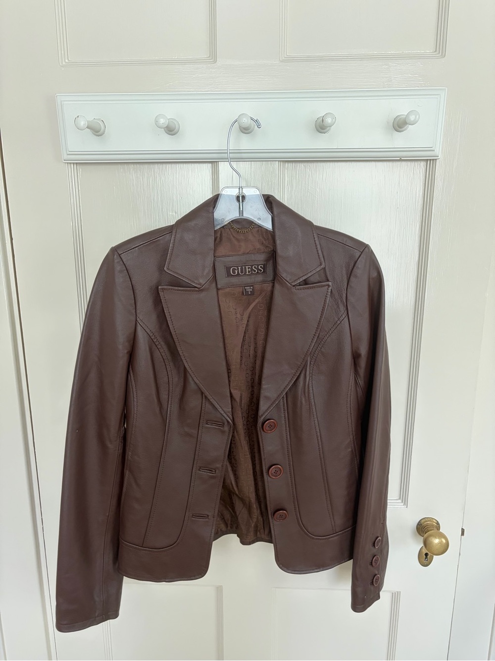 Brown Guess Leather Jacket